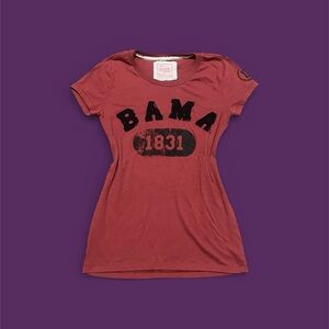 PINK BAMA red graphic tee size women’s L